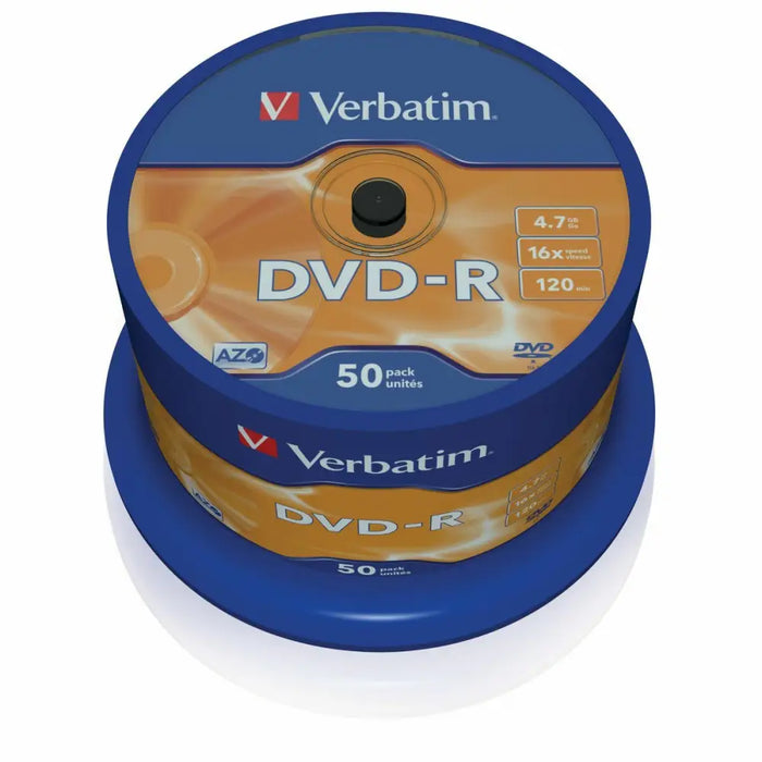 DVD-R Verbatim DVD-R Matt Silver 16x Silver (50 Units) - Електроника Периферни и резервни части<<<Компютри|