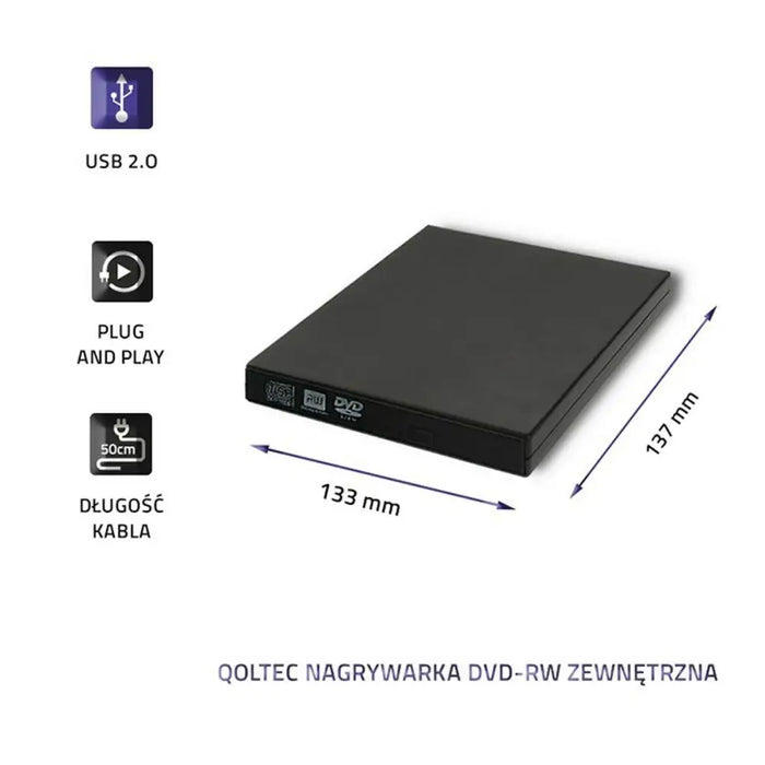 DVD Recorder Qoltec 51858 - DVD / Blu-Ray плейъри и рикордери<<<Електроника Телевизори<<<Компютри|