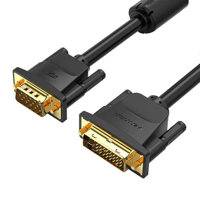 DVI (24 + 5) to VGA Cable Vention EACBG 1,5m 1080P 60Hz (black) - Video cables<<<Cables<<<IT Accessories<<<InnproXML