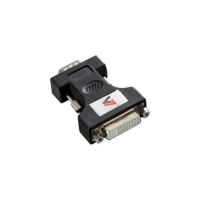DVI-I to VGA Adapter V7 V7E2VGAMDVIIFADPTR2N Black - Компютър Кабели и адаптери<<<Компютри|