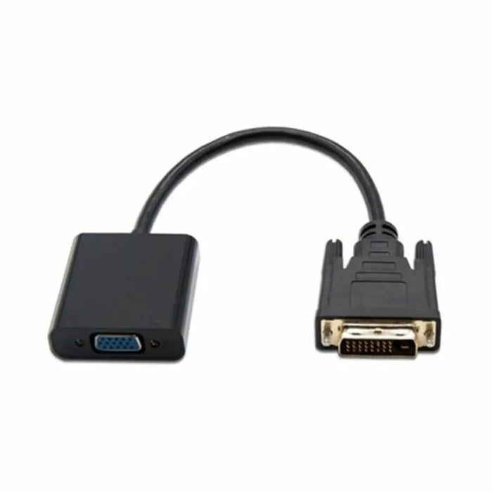 DVI to VGA Adapter NANOCABLE 10.16.2008-BK Black - Компютър Кабели и адаптери<<<Компютри|