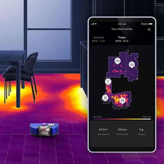 Robot vacuum cleaner DYSON 360° Vis Nav (Bl/Nk) (304623-01)