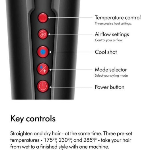 Press DYSON Airstrait HT01 Onyx/Gold 534040-01