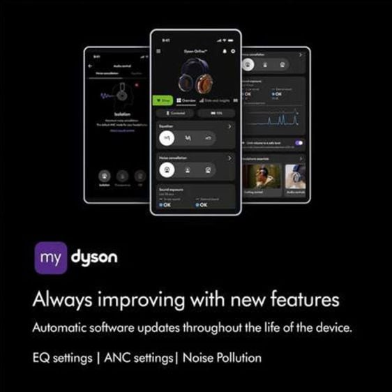 DYSON OnTrac™ Wireless Headphones (CNC Black Nickel) 581667-01