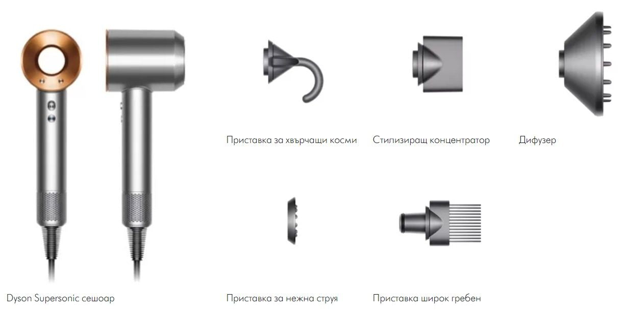 Hair dryer Dyson SUPERSONIC HD07 Bnk/Bco (389922-01)