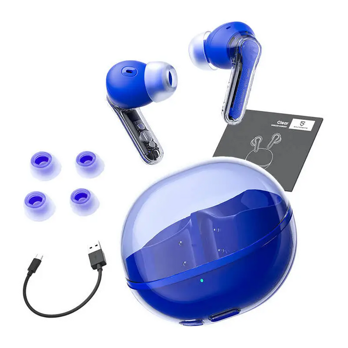 Earphones TWS Soundpeats Clear (Blue) - TWS<<<Wireless<<<Headphones<<<Audio<<<InnproXML