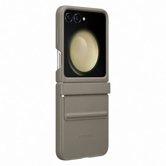Eco-leather case for Samsung Galaxy Z Flip 5 - brown - Cell phone cases and covers<<<HurtelXML