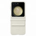 Eco-leather case for Samsung Galaxy Z Flip 5 - cream - Cell phone cases and covers<<<HurtelXML
