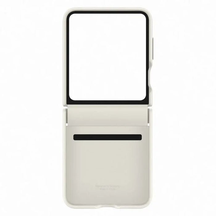 Eco-leather case for Samsung Galaxy Z Flip 5 - cream - Cell phone cases and covers<<<HurtelXML