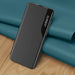 Eco Leather View Case cover for Samsung Galaxy A14 with flip stand blue - Cell phone cases and covers<<<HurtelXML