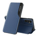 Eco Leather View Case cover for Samsung Galaxy A14 with flip stand blue - Cell phone cases and covers<<<HurtelXML