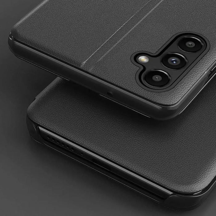 Eco Leather View Case cover for Samsung Galaxy A14 with flip stand blue - Cell phone cases and covers<<<HurtelXML