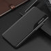 Eco Leather View Case elegant bookcase type case with kickstand for Samsung Galaxy A22 4G black - Cell phone cases