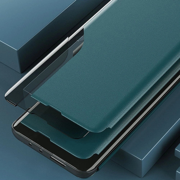 Eco Leather View Case elegant bookcase type case with kickstand for Samsung Galaxy A02s EU blue - Cell phone cases