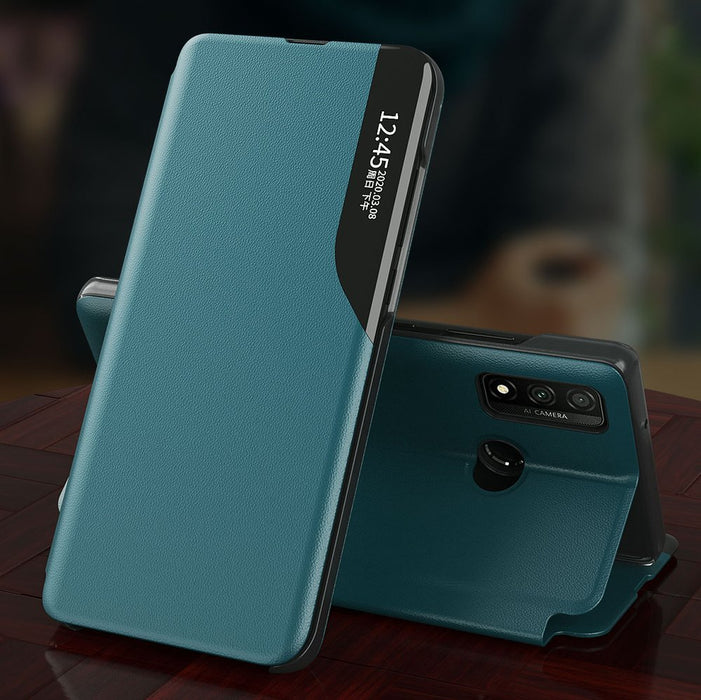 Eco Leather View Case elegant bookcase type case with kickstand for Samsung Galaxy A02s EU black - Cell phone cases