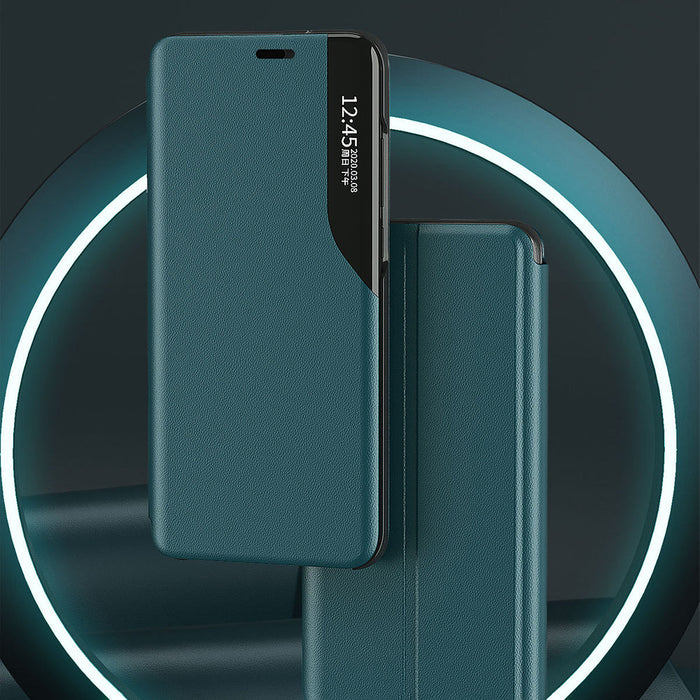 Eco Leather View Case elegant bookcase type case with kickstand for iPhone 13 mini black - Cell phone cases