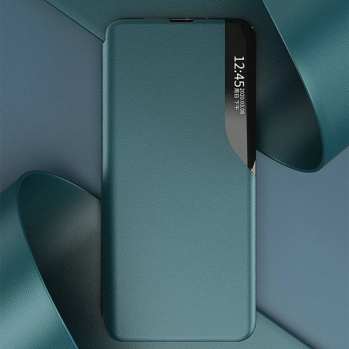 Eco Leather View Case elegant bookcase type case with kickstand for Xiaomi Poco M3 / Xiaomi Redmi 9T black - Cell phone