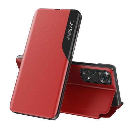 Eco Leather View Case Elegant Flip Cover Stand Function Xiaomi Redmi Note 11 Pro + 5G / 11 Pro 5G / 11 Pro Red - Cell