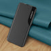 Eco Leather View Case elegant case with a flip cover and stand function for Samsung Galaxy S22 + (S22 Plus) red - Cell