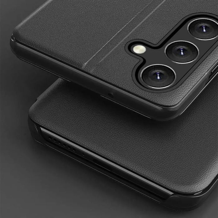 Eco Leather View Case for Samsung Galaxy A54 5G with flip stand black - Cell phone cases and covers<<<HurtelXML