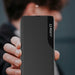 Eco Leather View Case for Samsung Galaxy S25 with Flip Stand - Black - Cell phone cases and covers<<<HurtelXML