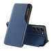Eco Leather View Case for Samsung S24+ with flap - blue - Cell phone cases and covers<<<HurtelXML