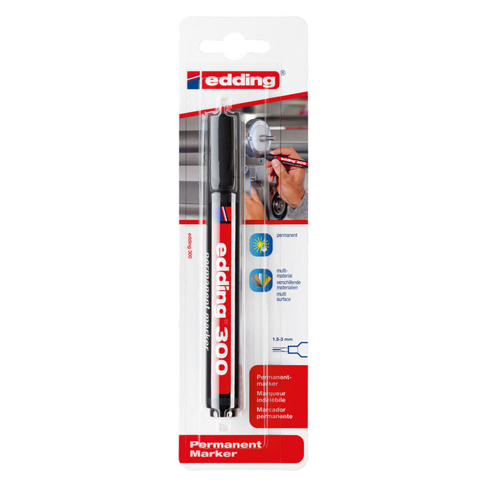 PERMANENT MARKER BLACK 300/1 EDDING