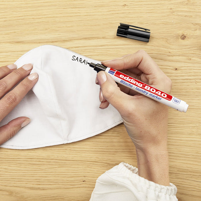 TEXTILE MARKER BLACK EDDING