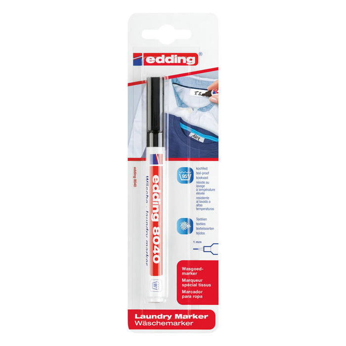 TEXTILE MARKER BLACK EDDING