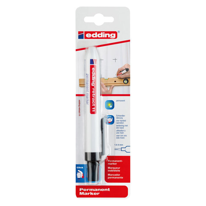 PERMANENT MARKER BLACK RET11 EDDING