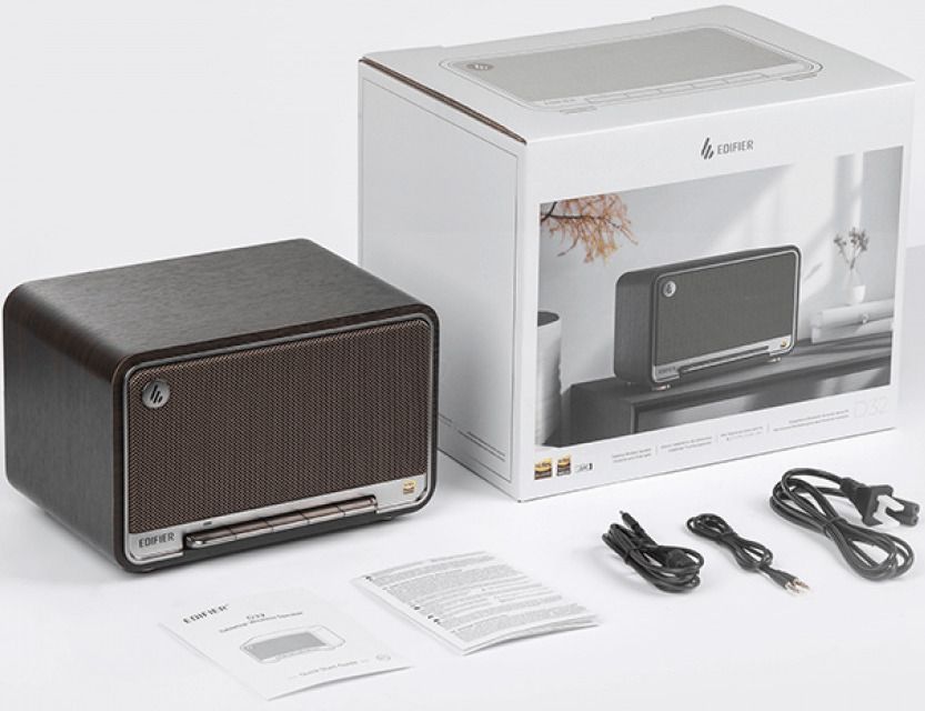 Edifier Wireless Speaker D32, Black Walnut