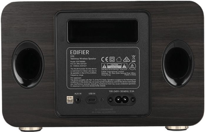 Edifier Wireless Speaker D32, Black Walnut