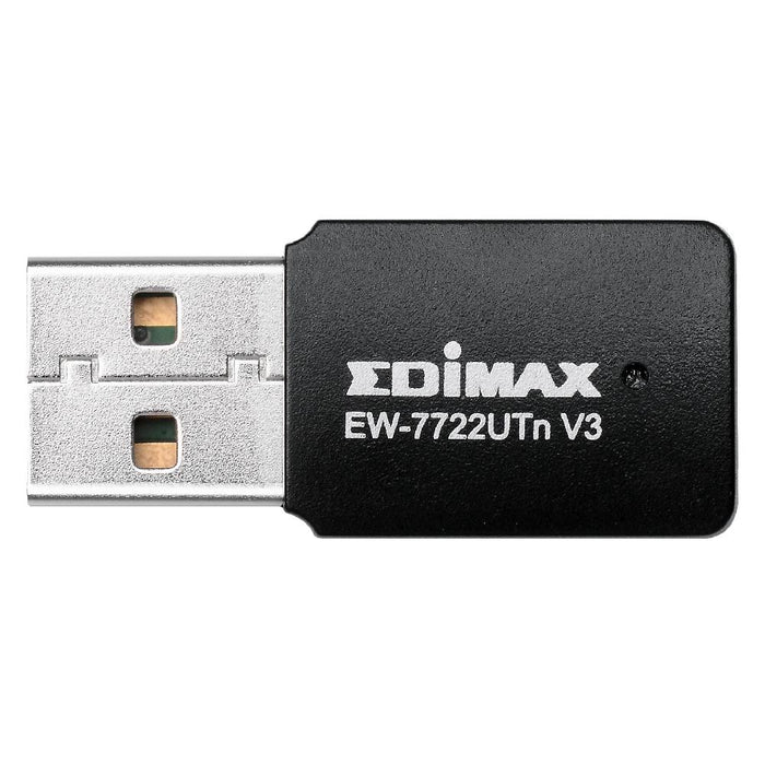 Wireless mini adapter EDIMAX EW-7722UTN V3, USB, Realtek, 2.4Ghz, 802.11n/g/b