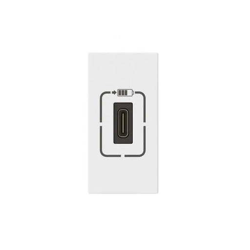 ЕДИНИЧЕН USB Type-C КОНТАКТ 077589 1,5A 7,5W MOSAIC LEGRAND - БЯЛ - Ключове контакти димери и