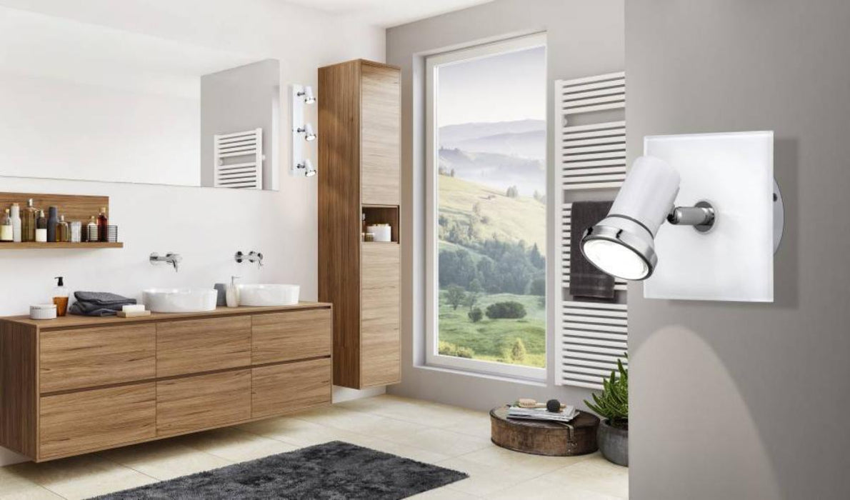 SPOT TAMARA 1XGU10 3.3W IP44 WHITE/CHROME