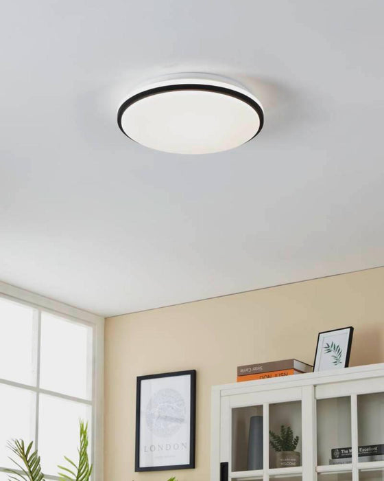 LED CEILING LAMP PINETTO 18W 4000K WHITE/BLACK