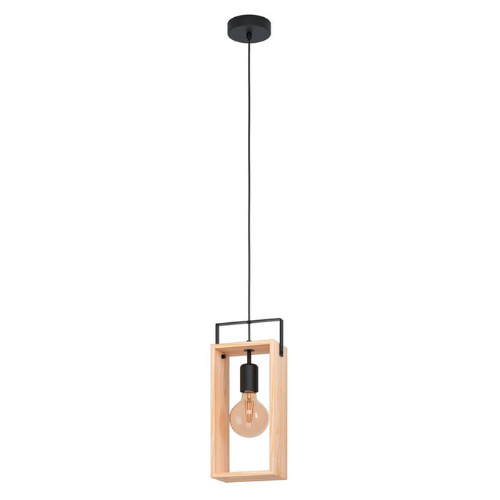 PENDANT E27 BLACK/WOOD EGLO FAMBROUGH