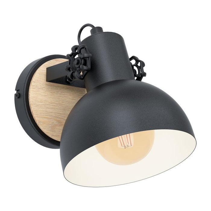 WALL LIGHT E27 BLACK EGLO LUBENHAM
