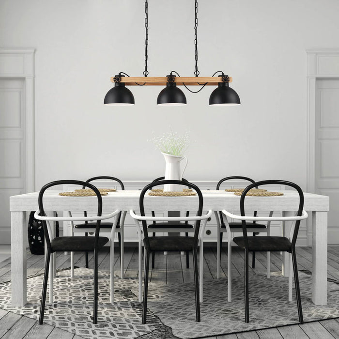 PENDANT 3XE27 BLACK EGLO LUBENHAM