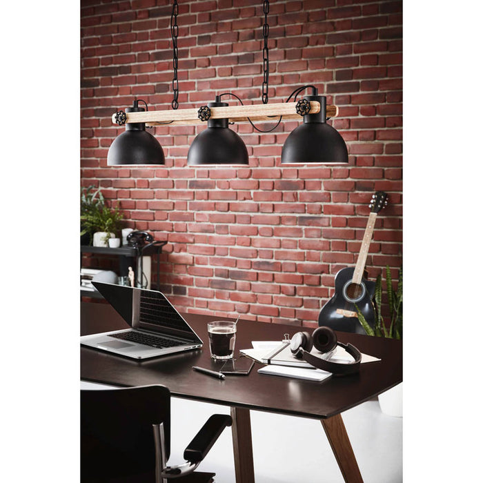 PENDANT 3XE27 BLACK EGLO LUBENHAM