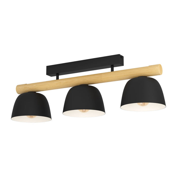 CEILING LAMP 3XE27 BLACK EGLO SHERBURN