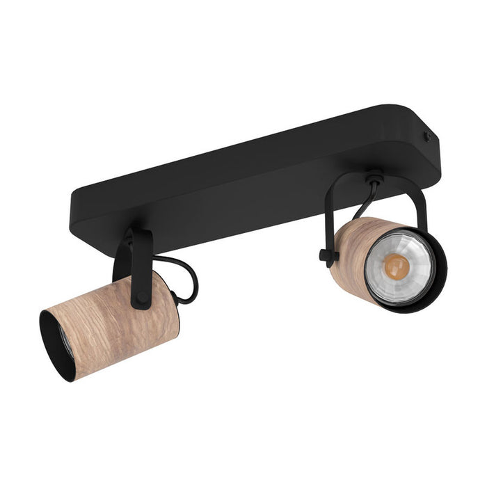 SPOTLIGHT 2XGU10 BLACK EGLO CAYUCA