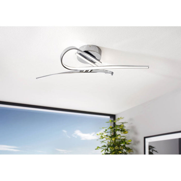 LED CEILING LAMP 2X10W 3000K CHROME EGLO SELVINA