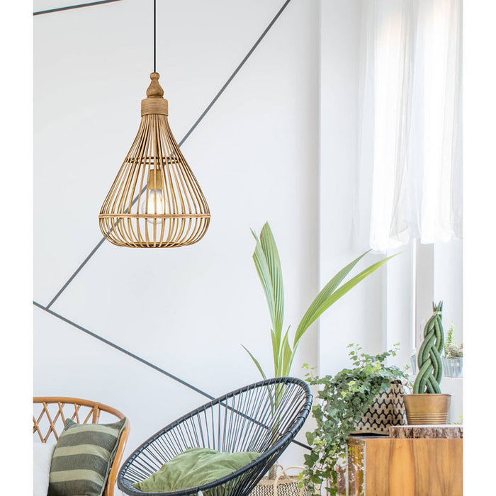 PENDANT E27 F35CM BAMBOO EGLO AMSFIELD