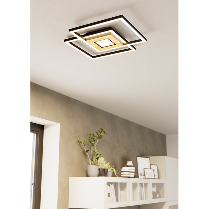 LED CEILING LAMP 2X17W 2700-6500K BLACK EGLO MARINELLO