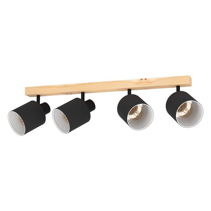 SPOTLIGHT 4XE27 BLACK EGLO BATALLAS