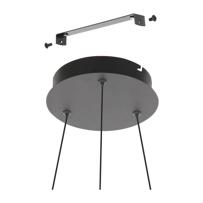 LED PENDANT 37W 3000K 4800LM BLACK EGLO RUOTALE