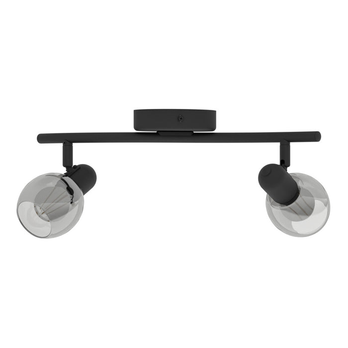 SPOT 2XE14 BLACK EGLO POLLICA