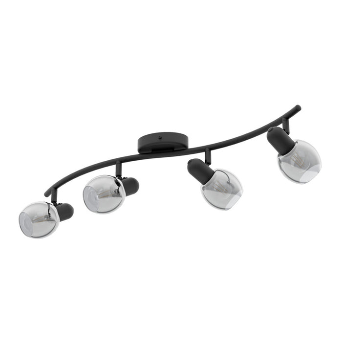 SPOT 4XE14 BLACK EGLO POLLICA