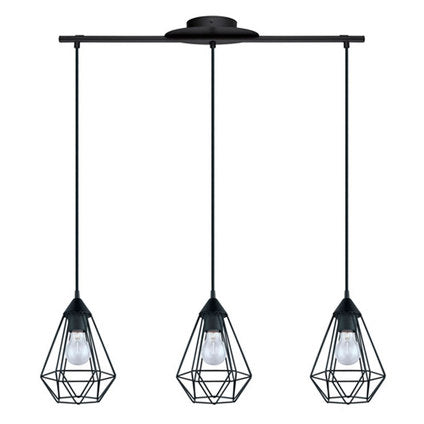 PENDANT 3XH27 BLACK GRID EGLO TARBES